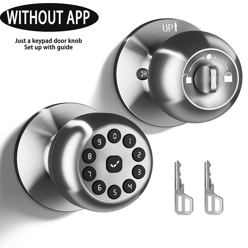 Smart Fingerprint Door Lock, 1Pc Smart Lock with Anti-Theft Function, Intelligent Door Knob with APP Suitable for Rooms, Offices, Apartments, Warehouses, and Garages 2025 #Fathersdaygift Handle Hardware