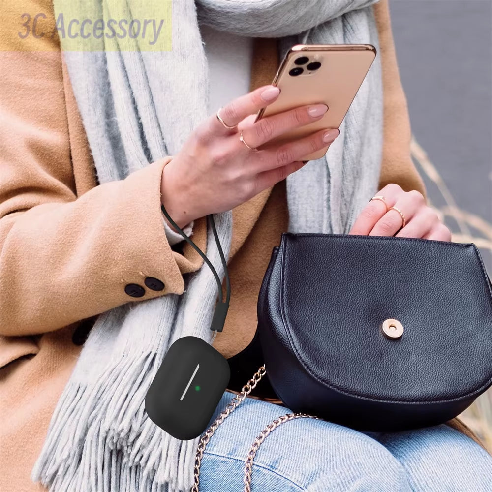 For 2022 Apple Airpods Pro 2 Protective Case Soft Skins Case with Cleaning Kit and Lanyard for Airpod Pro [Visible Front LED]