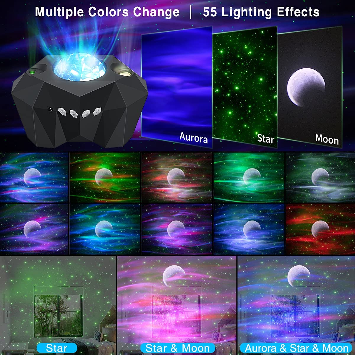Northern Lights Star Projector - Tech Drop X