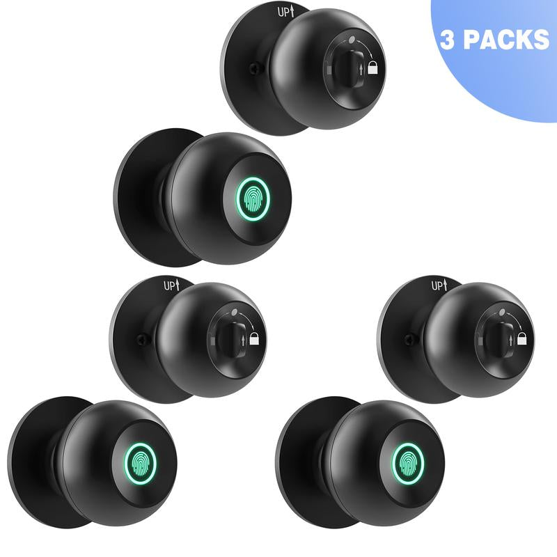 Smart Fingerprint Door Lock, 1Pc Smart Lock with Anti-Theft Function, Intelligent Door Knob with APP Suitable for Rooms, Offices, Apartments, Warehouses, and Garages 2025 #Fathersdaygift Handle Hardware