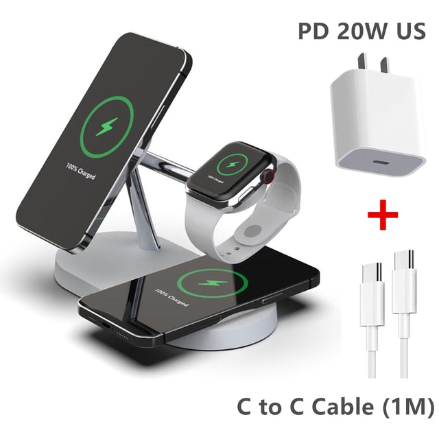 3-in-1 Wireless Magsafe Charger Stand - Tech Drop X