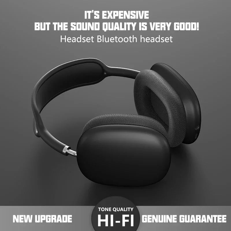 Active Noise Cancelling Headphones, Wireless Over Ear Bluetooth Headphones, 60H Playtime, Lightweight Folding Deep Bass Comfort Fit Ear Cups Headset with Mic for iPad/Travel/PC/Home Silver - Tech Drop X