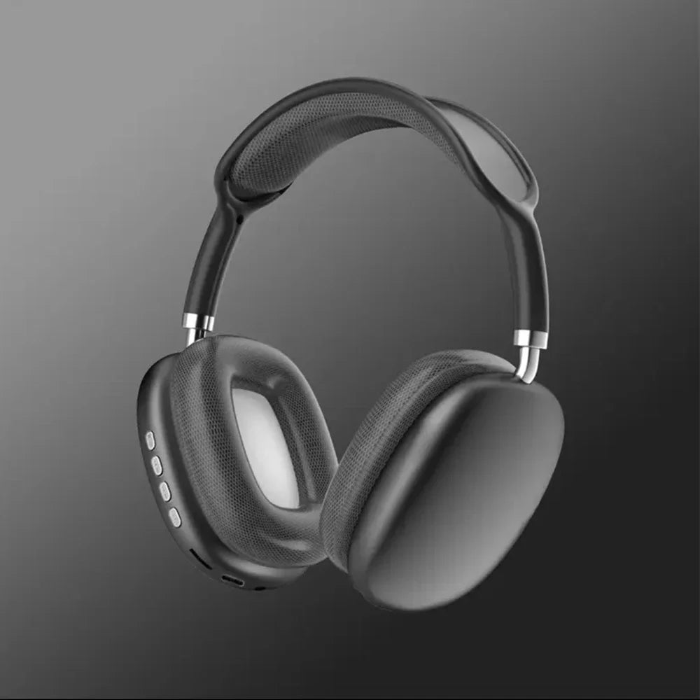 Active Noise Cancelling Headphones, Wireless Over Ear Bluetooth Headphones, 60H Playtime, Lightweight Folding Deep Bass Comfort Fit Ear Cups Headset with Mic for iPad/Travel/PC/Home Silver - Tech Drop X