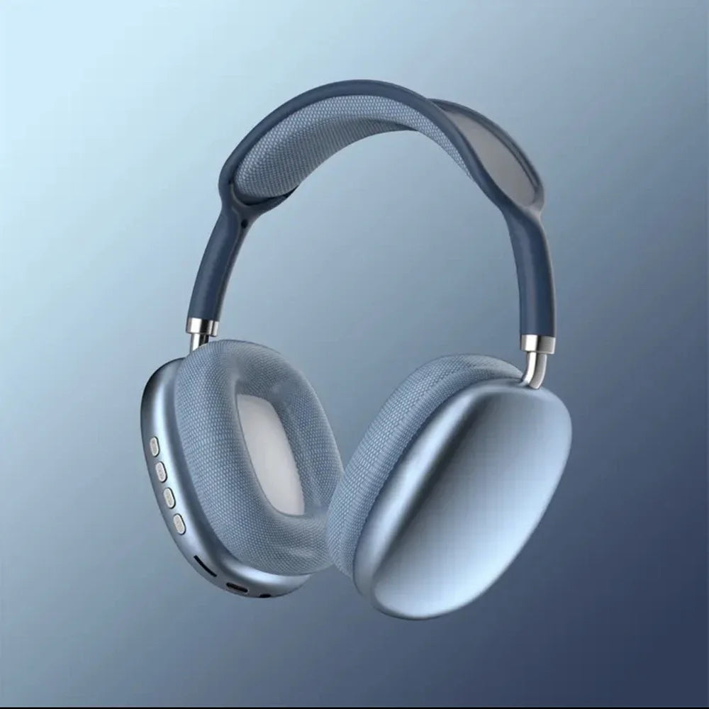 Active Noise Cancelling Headphones, Wireless Over Ear Bluetooth Headphones, 60H Playtime, Lightweight Folding Deep Bass Comfort Fit Ear Cups Headset with Mic for iPad/Travel/PC/Home Silver - Tech Drop X