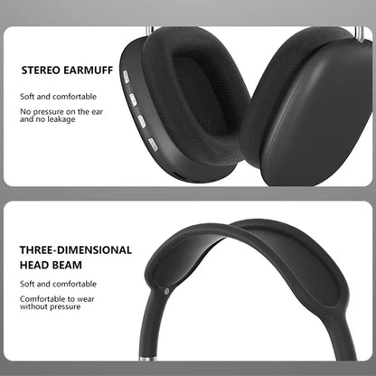 Active Noise Cancelling Headphones, Wireless Over Ear Bluetooth Headphones, 60H Playtime, Lightweight Folding Deep Bass Comfort Fit Ear Cups Headset with Mic for iPad/Travel/PC/Home Silver - Tech Drop X