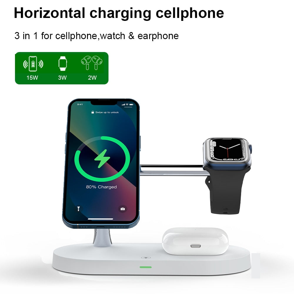 3-in-1 Wireless Magsafe Charger Stand - Tech Drop X