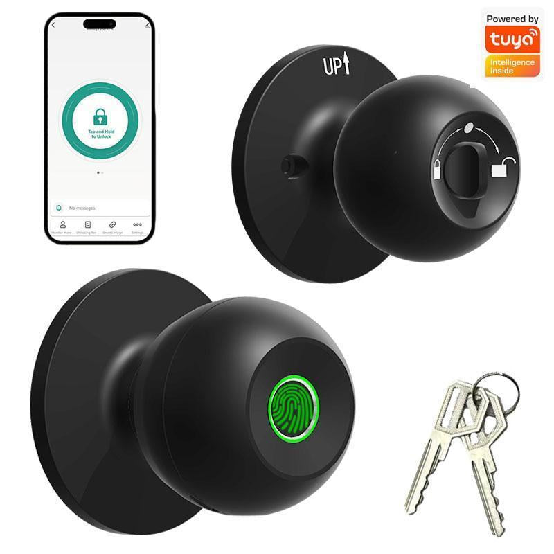 Smart Fingerprint Door Lock, 1Pc Smart Lock with Anti-Theft Function, Intelligent Door Knob with APP Suitable for Rooms, Offices, Apartments, Warehouses, and Garages 2025 #Fathersdaygift Handle Hardware