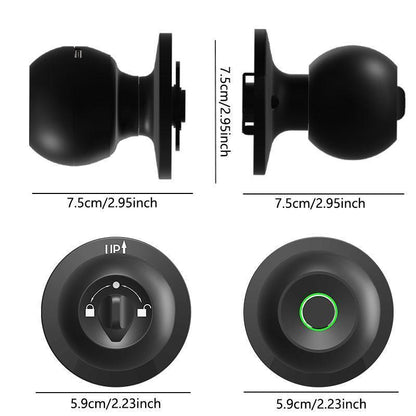 Smart Fingerprint Door Lock, 1Pc Smart Lock with Anti-Theft Function, Intelligent Door Knob with APP Suitable for Rooms, Offices, Apartments, Warehouses, and Garages 2025 #Fathersdaygift Handle Hardware