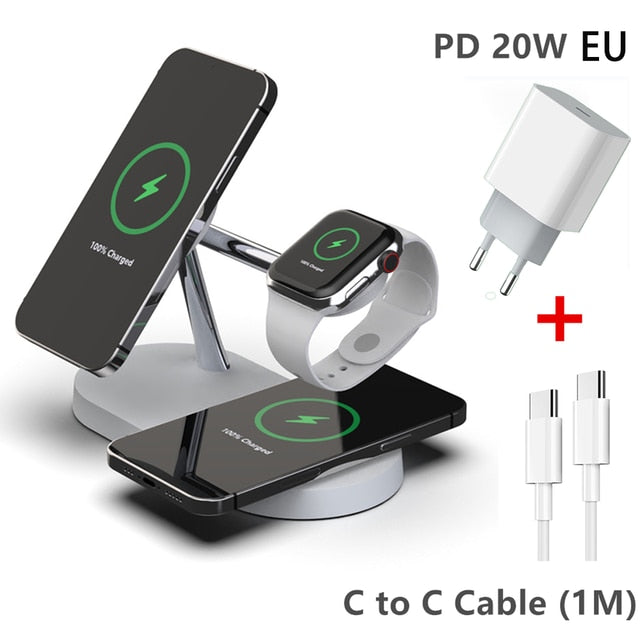 3-in-1 Wireless Magsafe Charger Stand - Tech Drop X