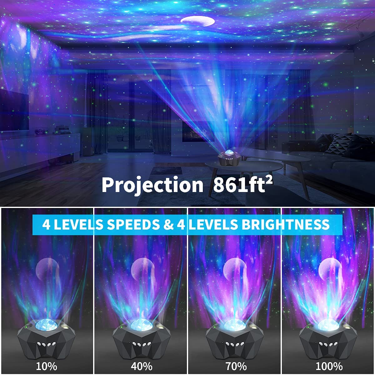 Northern Lights Star Projector - Tech Drop X